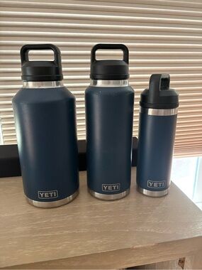 Yeti Bottle Bundle (64 oz,46 oz, and 18 oz)